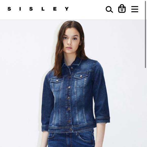 Vintage Look Denim Jacket, by Sisley (S) - Picture 15 of 15